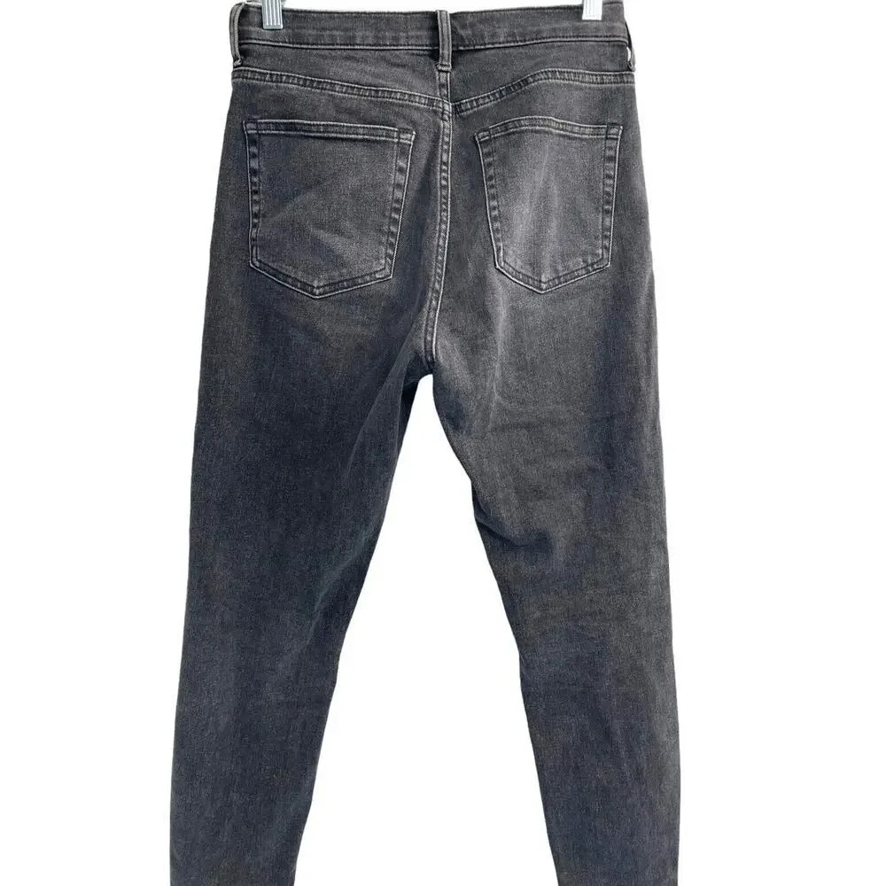 Everlane Womens Size 28 Jeans Gray High-Rise Skinny Denim Ankle - Picture 4 of 12